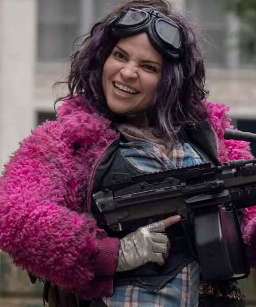 The Walking Dead Season 10 Princess Sherpa Pink Jacket - Image 10