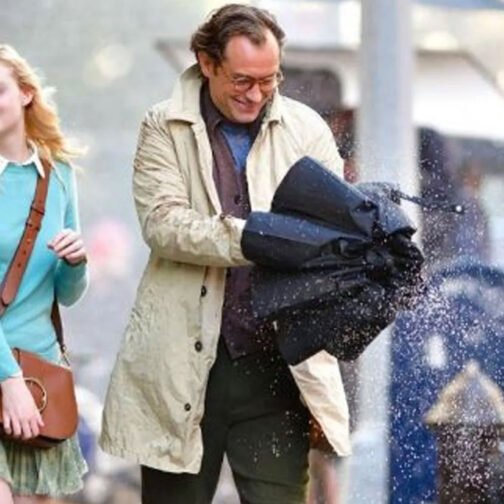 A Rainy Day in New York Jude Law Cotton Coat - Image 18