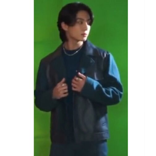 Jung Kook FIFA World Cup BTS Leather Jacket - Image 8