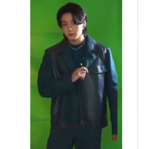 Jung Kook FIFA World Cup BTS Leather Jacket - Image 9
