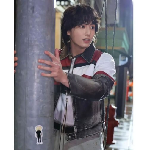 Jung Kook Seven Feat Latto Leather Jacket - Image 8