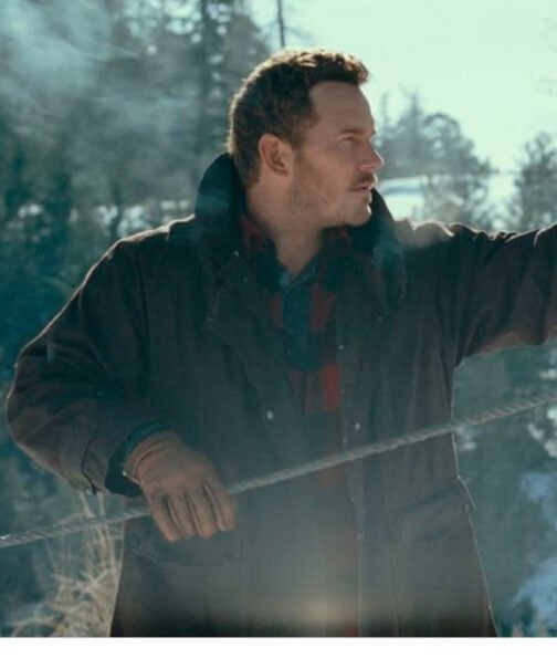 Chris Pratt Jurassic World Dominion Cotton Brown Coat - Image 2