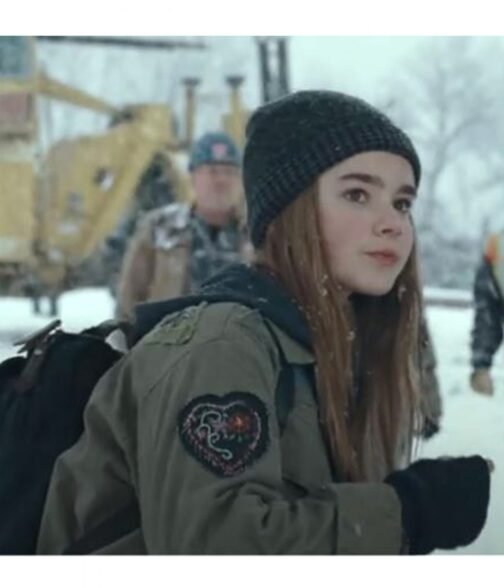 Isabella Sermon Jurassic World Dominion Cotton Green Jacket - Image 4