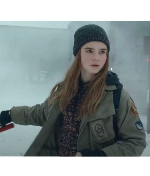 Isabella Sermon Jurassic World Dominion Cotton Green Jacket - Image 6