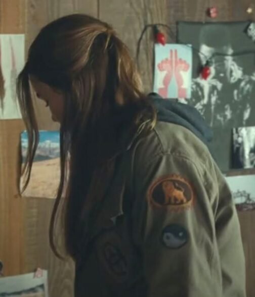 Isabella Sermon Jurassic World Dominion Cotton Green Jacket - Image 13