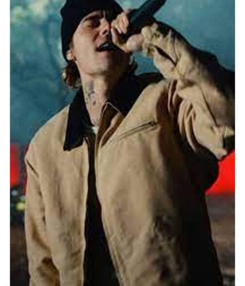 Anyone Justin Bieber Beige Cotton Jacket - Image 7