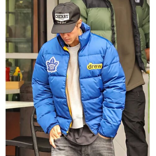 Justin Bieber Toronto Maple Leafs Puffer Jacket - Image 9