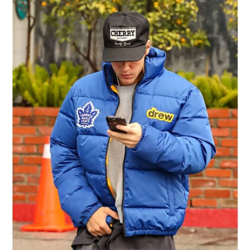 Justin Bieber Toronto Maple Leafs Puffer Jacket - Image 11