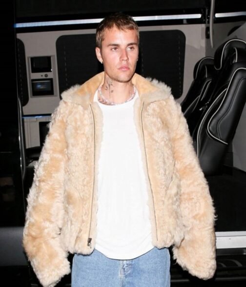 Justin Bieber Los Angeles Beige Jacket