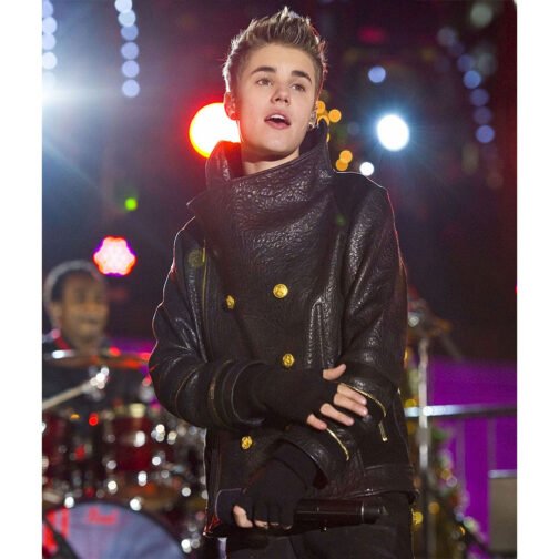 Christmas Concert Justin Bieber Double Breasted Jacket - Image 4