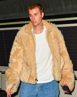 Justin Bieber Los Angeles Beige Jacket