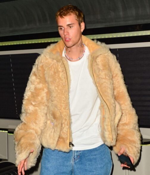 Justin Bieber Los Angeles Beige Jacket - Image 2