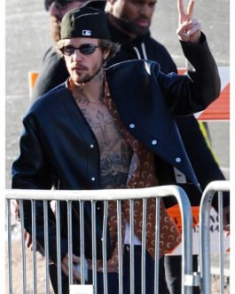 Justin Bieber Super Bowl LVIII Leather Jacket