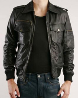 Justin Timberlake Bomber Leather Jacket