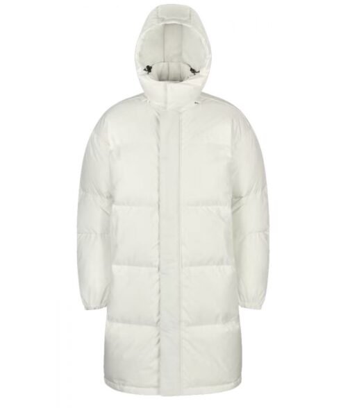 The Flight Attendant S02 Kaley Cuoco White Puffer Coat - Image 4