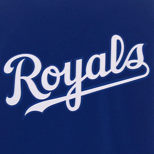 Kansas City Royals Blue and White Letterman Jacket - Image 5