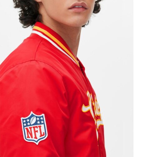 Kansas City Chiefs 60 Varsity Satin Jacket - Image 4