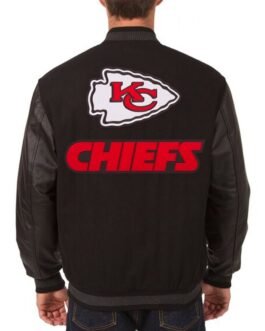 Varsity Kansas City Chiefs Black Jacket