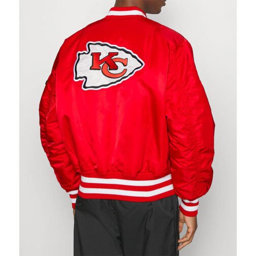 Kansas City Chiefs Red Bomber MA-1 Jacket - Image 2