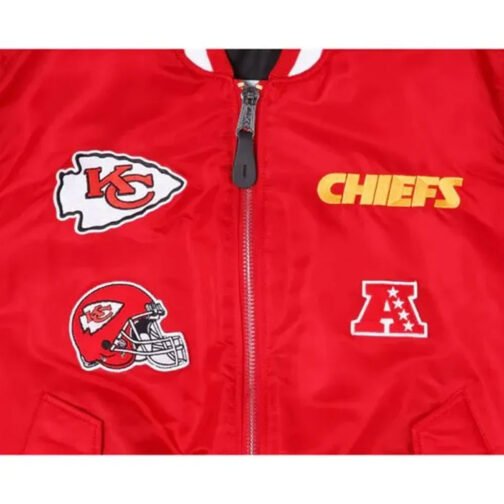 Kansas City Chiefs Red Bomber MA-1 Jacket - Image 6