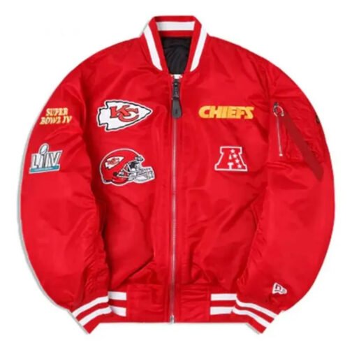Kansas City Chiefs Red Bomber MA-1 Jacket - Image 4