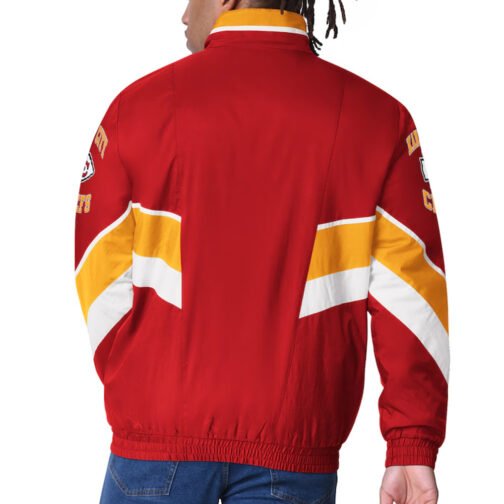 Kansas City Chiefs Captain Red Varsity Satin Jacket - Image 2