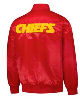 Kansas City Chiefs Exclusive Red Varsity Satin Jacket