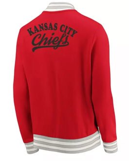 Kansas City Chiefs Full-Zip Varsity Red Wool Jacket