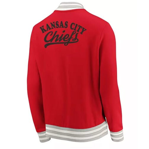 Kansas City Chiefs Full-Zip Varsity Red Wool Jacket - Image 2