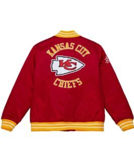 Kansas City Chiefs Heavyweight Red Satin Jacket
