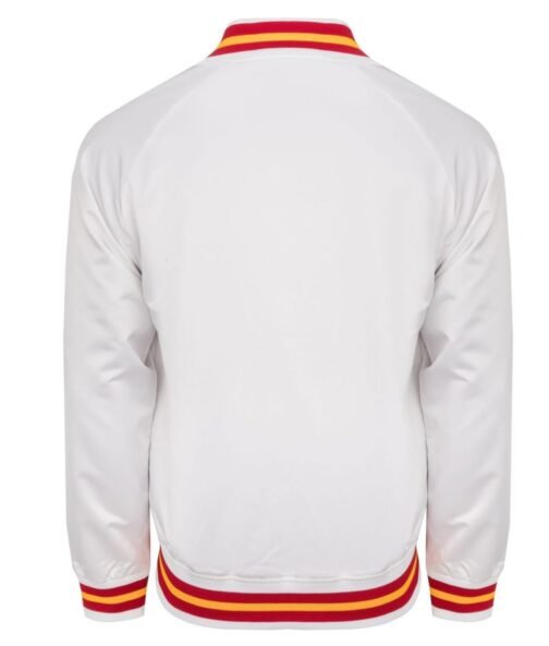 Kansas City Chiefs Heavyweight White Satin Jacket - Image 2