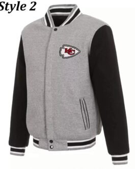 Kansas City Chiefs Two Tone Wool/Leather Letterman Jacket