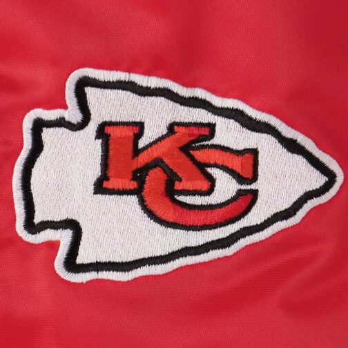 Starter Kansas City Chiefs Locker Room Red/Black Full-Snap Satin Jacket - Image 7