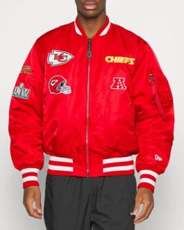 Kansas City Chiefs Red Bomber MA-1 Jacket