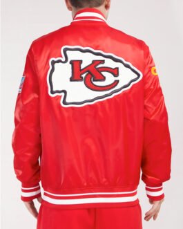 Kansas City Chiefs Mashup Classic Rib Satin Jacket