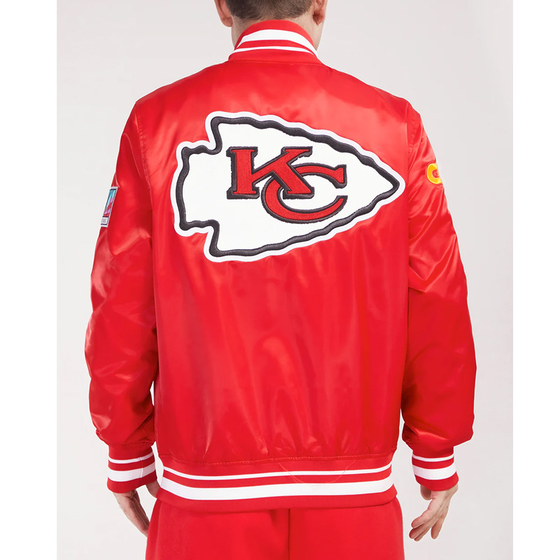 Kansas City Chiefs Mashup Classic Rib Satin Jacket - Image 2