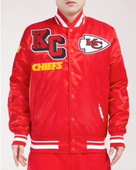 Kansas City Chiefs Mashup Classic Rib Satin Jacket