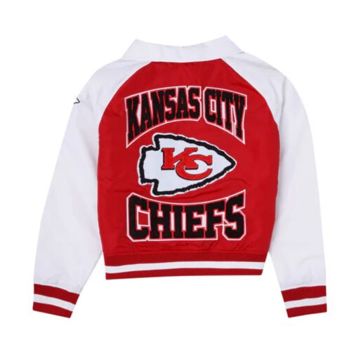 Kansas City Chiefs Red and White Throwback Jacket - Image 2