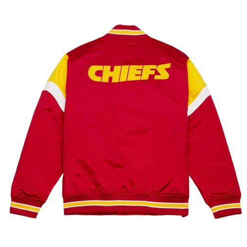 Kansas City Chiefs Red Heavyweight Satin Jacket - Image 2