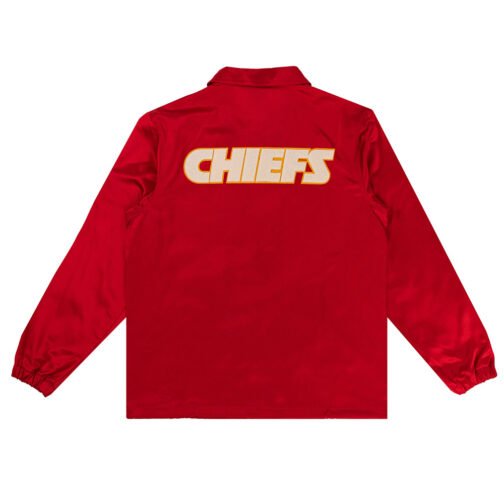 Kansas City Chiefs Red Satin Windbreaker - Image 2