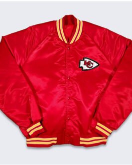 Kansas City Chiefs Varsity Red Satin Jacket