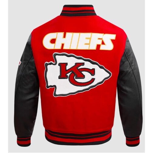 Kansas City Chiefs Retro Classic Rib Varsity Jacket - Image 4