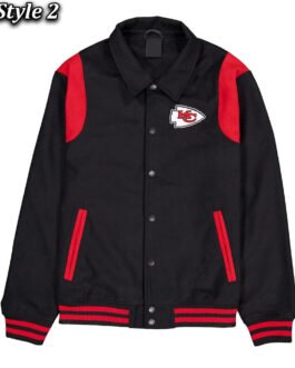 Kansas City Chiefs Sport Night Teddy Varsity Jacket