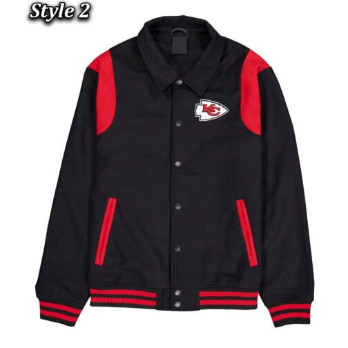 Kansas City Chiefs Sport Night Teddy Varsity Jacket - Image 2