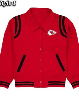 Kansas City Chiefs Sport Night Teddy Varsity Jacket
