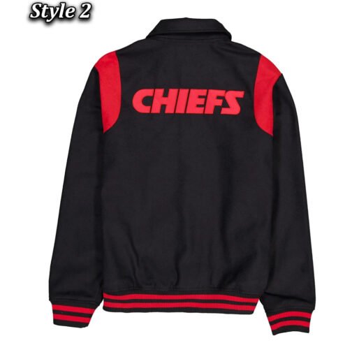 Kansas City Chiefs Sport Night Teddy Varsity Jacket - Image 4