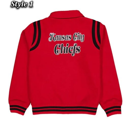 Kansas City Chiefs Sport Night Teddy Varsity Jacket - Image 3