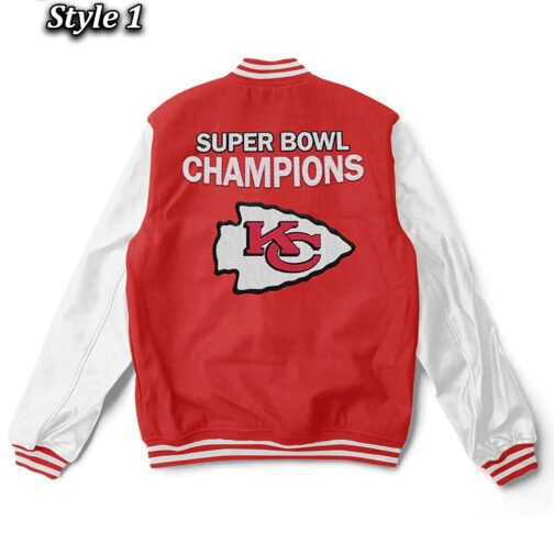 Kansas City Chiefs Super Bowl Champions Red/White Jacket - Image 3