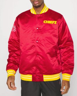 Kansas City Chiefs Training Red Satin Jacket