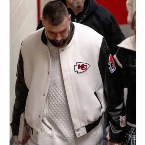Kansas City Chiefs Travis Kelce Varsity Jacket - Image 10